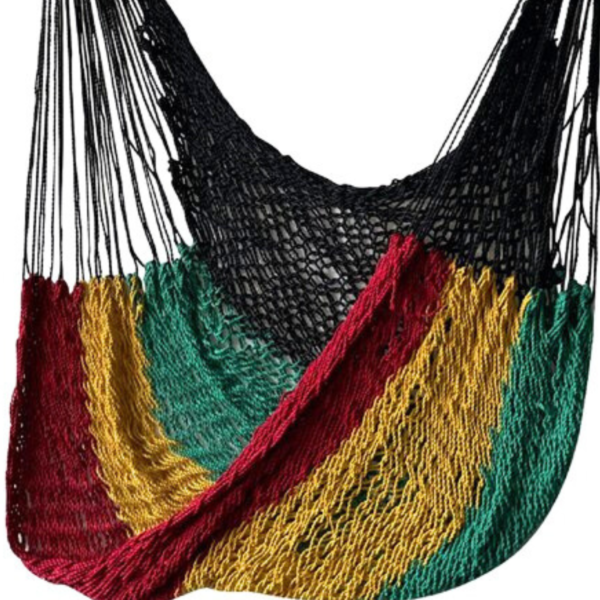 Hammock Chair - Red, Yellow, Green & Black - Image 2