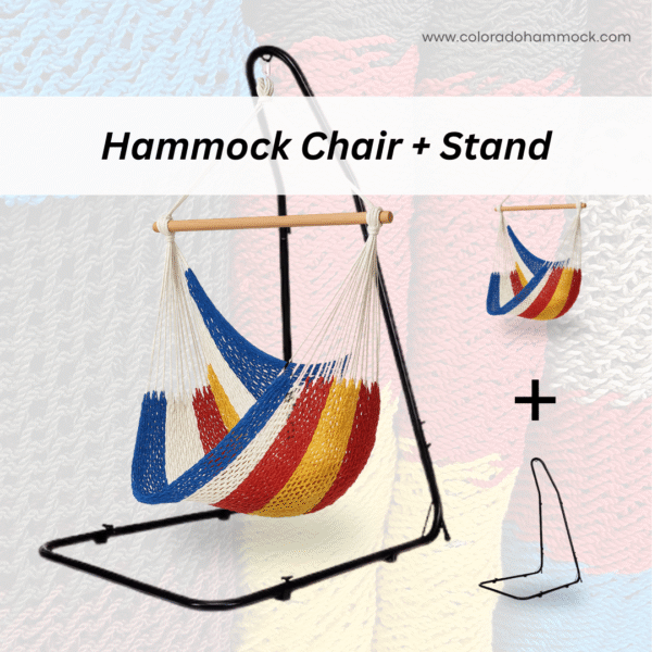 Premium Hammock Chair + Heavy Duty Stand Bundle